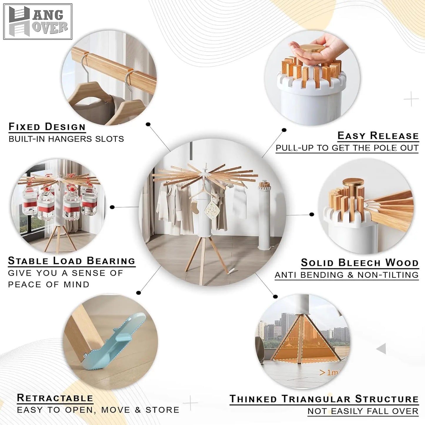 Foldable Clothes Drying Rack
