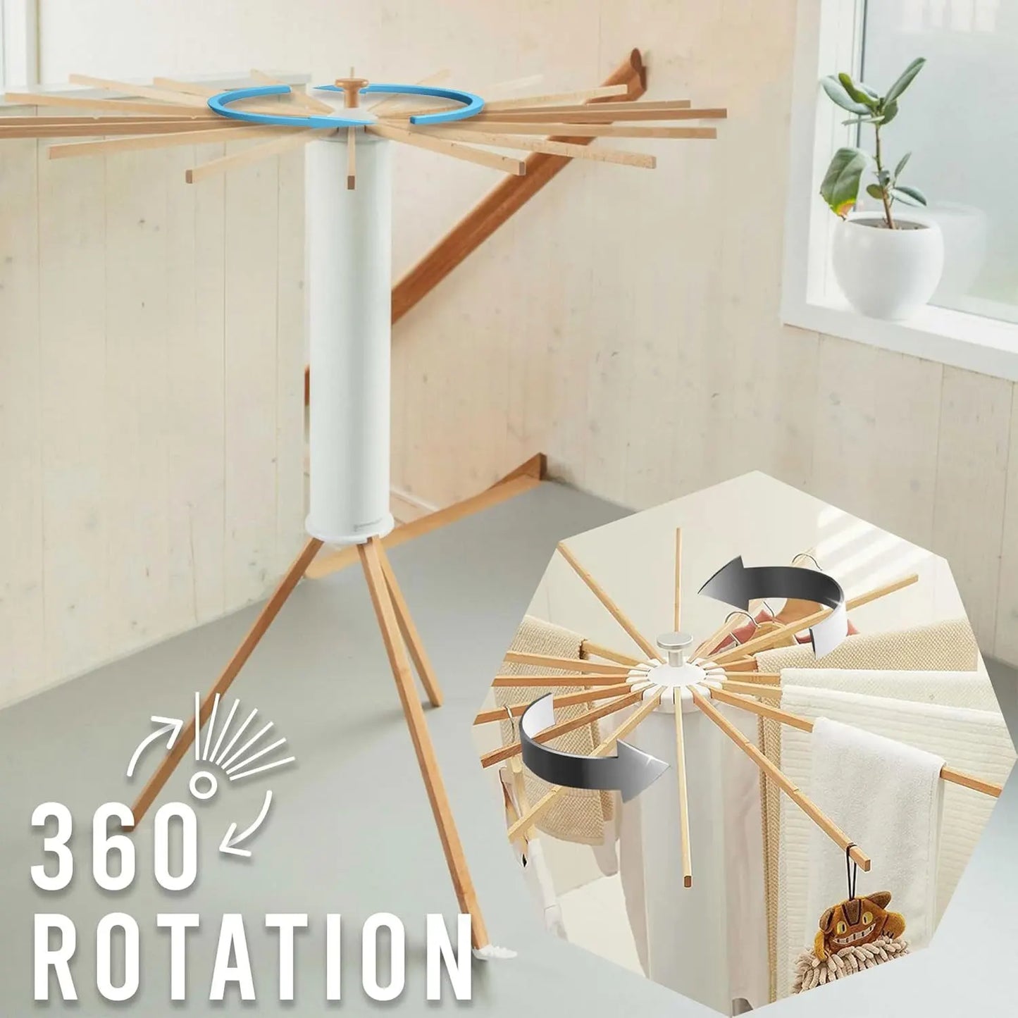 Foldable Clothes Drying Rack